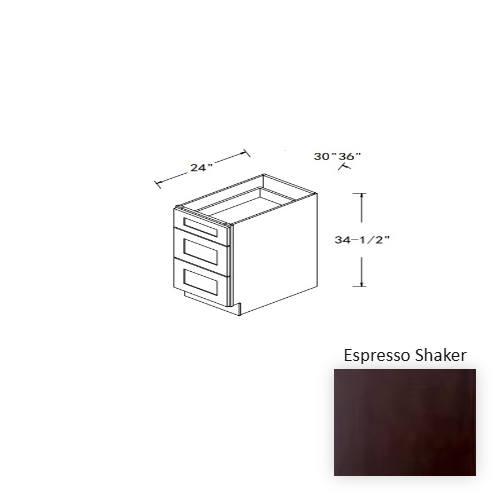 Sterfic SKU - VSB3621DR-ON. Oak. 36" x 34.5" Bathroom Vanity