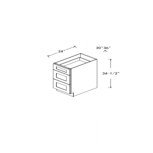 Sterfic SKU - VSB3621DR-ON. Oak. 36" x 34.5" Bathroom Vanity