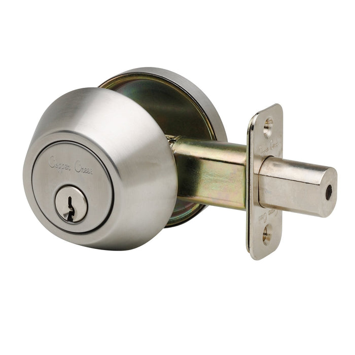 Rustic Modern Zinc Satin Stainless SS Deadbolt Satin Stainless 1