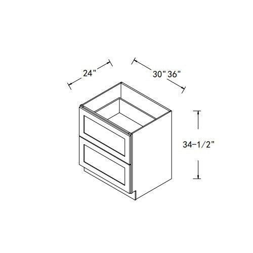 Sterfic SKU - VSB3621DR-ON. Oak. 36" x 34.5" Bathroom Vanity