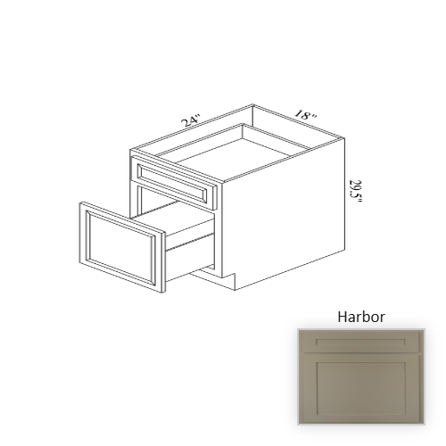 DBD18 Wood Harbor Base Cabinet Harbor 1