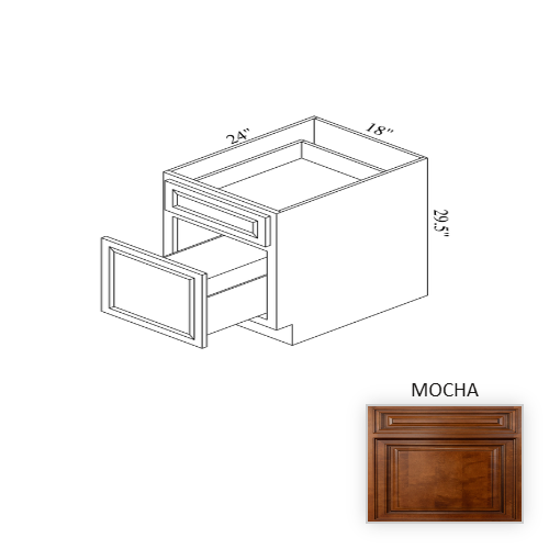 DBD18 Wood Mocha Base Cabinet Mocha 1