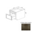 DBD18 Wood Storm Gray Shaker Base Cabinet Storm Gray Shaker 1