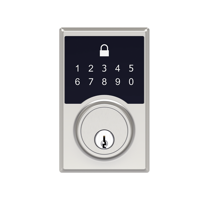 Fashion Zinc Satin Stainless SS Electronic Deadbolt Satin Stainless 2