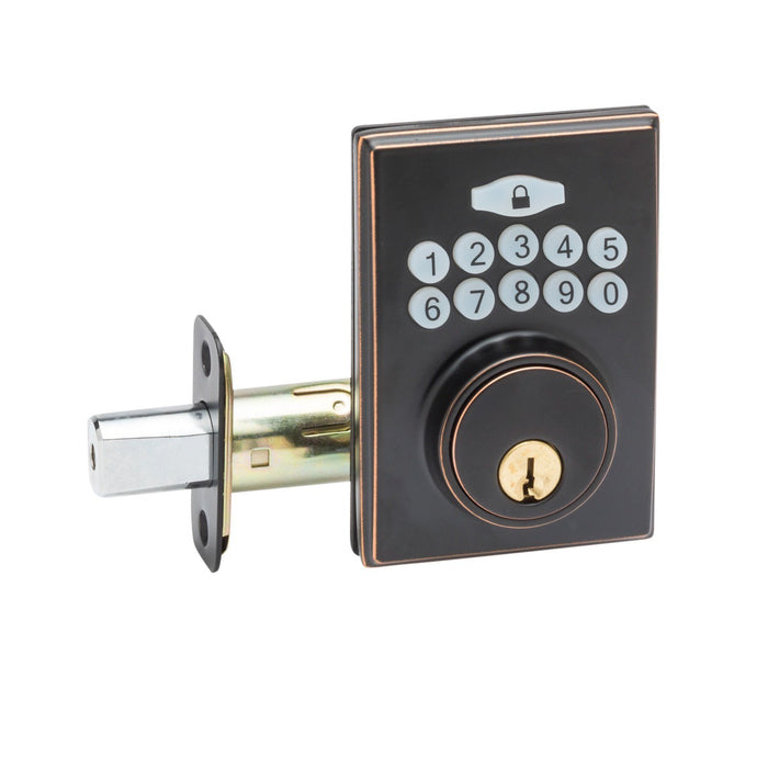 Fashion Zinc Tuscan Bronze TB Electronic Deadbolt Tuscan Bronze 1