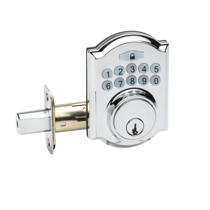 Heritage Zinc Polished Stainless PS Electronic Deadbolt Polished Stainless 1