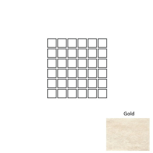 Dea Porcelain Gold DE12 Mosaic Natural 1