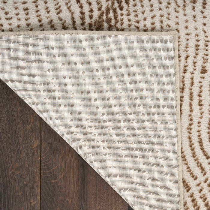 Central Park West Beige Brown CEP01 Polyester Contemporary Area Rug - 9 Ft x 12 Ft