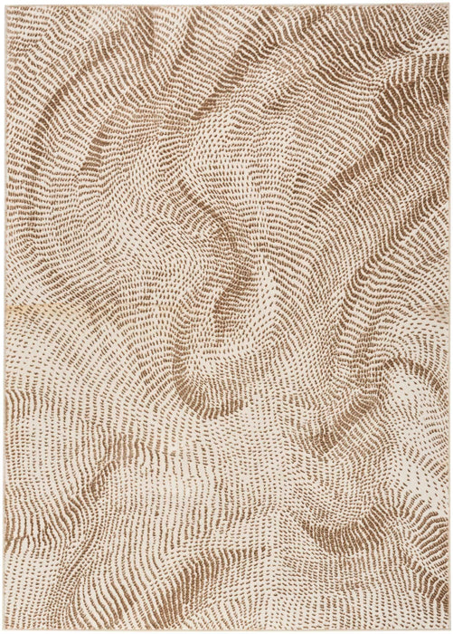 Central Park West Beige Brown CEP01 Polyester Contemporary Area Rug - 9 Ft x 12 Ft