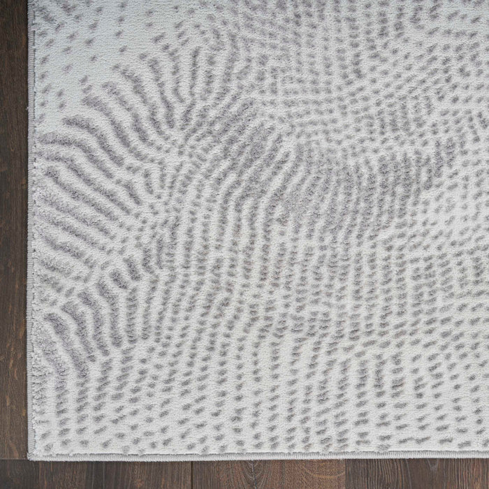 Central Park West Grey CEP01 Polyester Contemporary Area Rug - 5 Ft x 7 Ft
