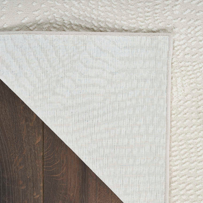 Central Park West Ivory CEP01 Polyester Contemporary Area Rug - 9 Ft x 12 Ft