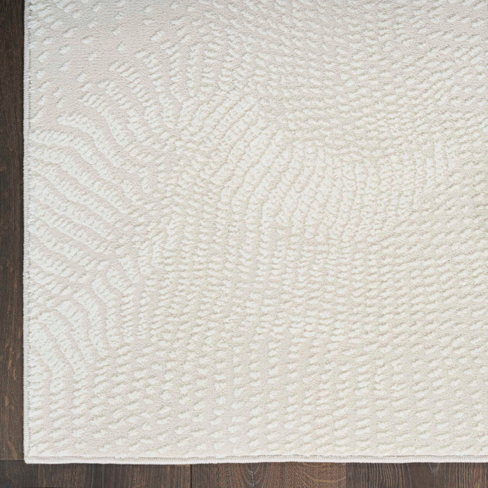 Central Park West Ivory CEP01 Polyester Contemporary Area Rug - 9 Ft x 12 Ft