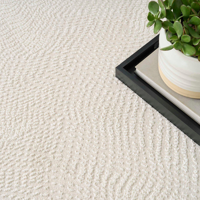 Central Park West Ivory CEP01 Polyester Contemporary Area Rug - 8 Ft x 10 Ft