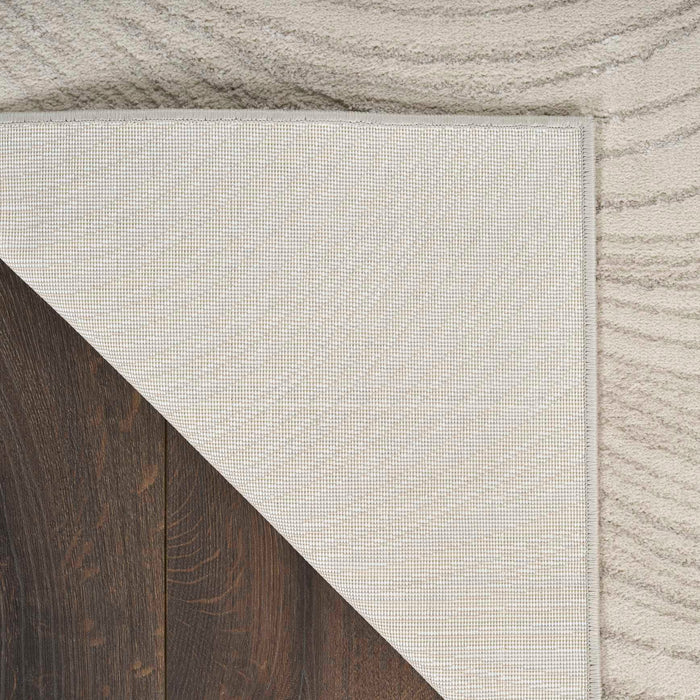 Central Park West Beige CEP02 Polyester Contemporary Area Rug - 9 Ft x 12 Ft