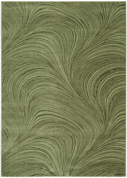 Central Park West Green CEP02 Polyester Contemporary Area Rug - 6 Ft Runner