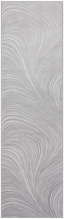Central Park West Grey CEP02 Polyester Contemporary Area Rug - 8 Ft x 10 Ft