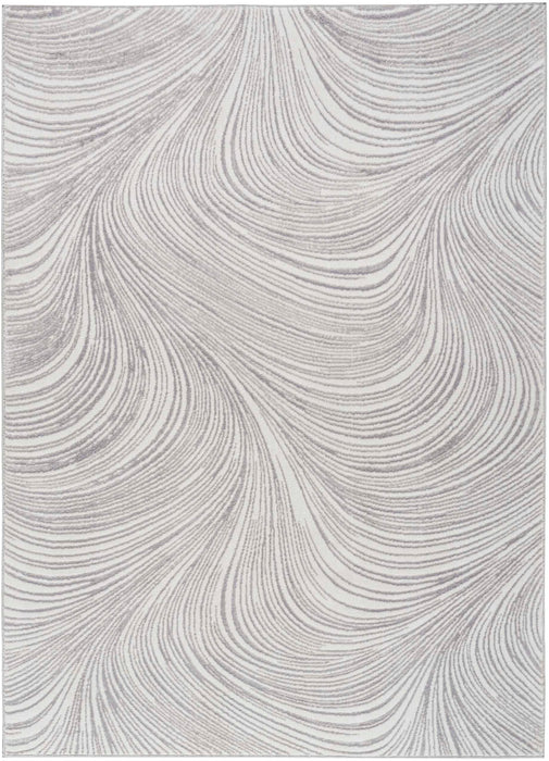 Central Park West Grey CEP02 Polyester Contemporary Area Rug - 4 Ft x 6 Ft
