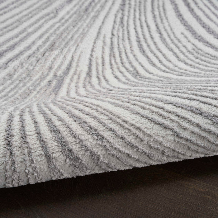 Central Park West Grey CEP02 Polyester Contemporary Area Rug - 6 Ft Runner