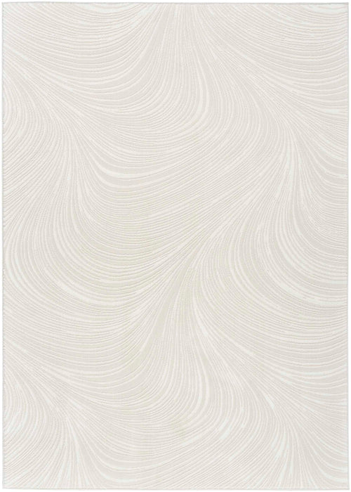 Central Park West Ivory CEP02 Polyester Contemporary Area Rug - 8 Ft x 10 Ft