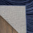 Central Park West Navy CEP02 Polyester Contemporary Area Rug - 5 Ft x 7 Ft