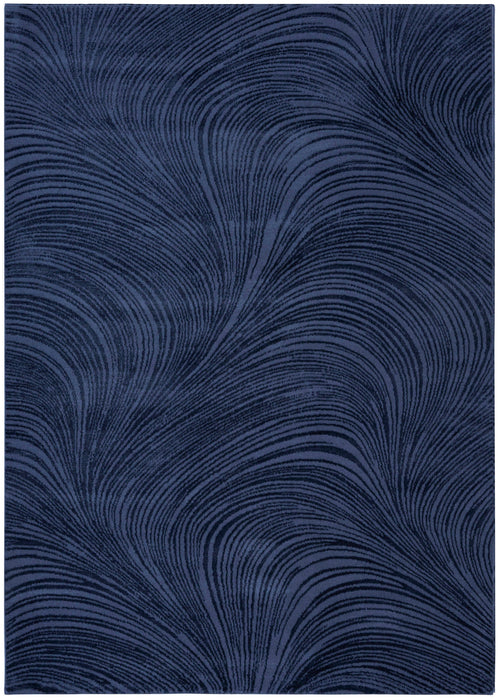 Central Park West Navy CEP02 Polyester Contemporary Area Rug - 8 Ft x 10 Ft