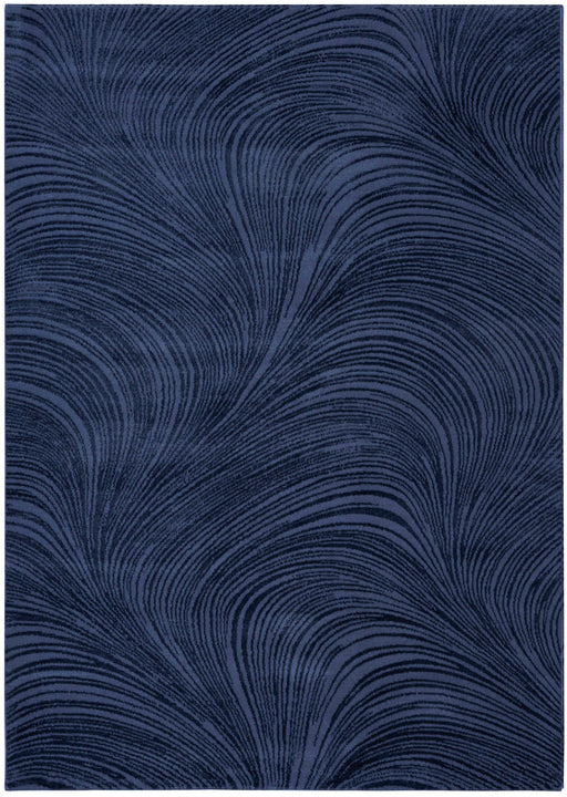 Central Park West Navy CEP02 Polyester Contemporary Area Rug - 9 Ft x 12 Ft
