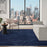 Central Park West Navy CEP02 Polyester Contemporary Area Rug - 9 Ft x 12 Ft