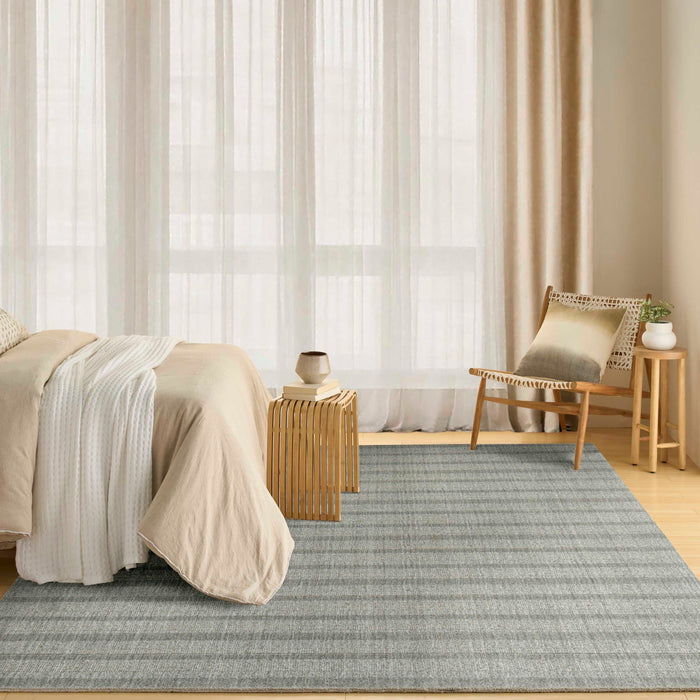 Pure Multi Weave Sage MTW01 Polyester Contemporary Area Rug - 5 Ft x 7 Ft