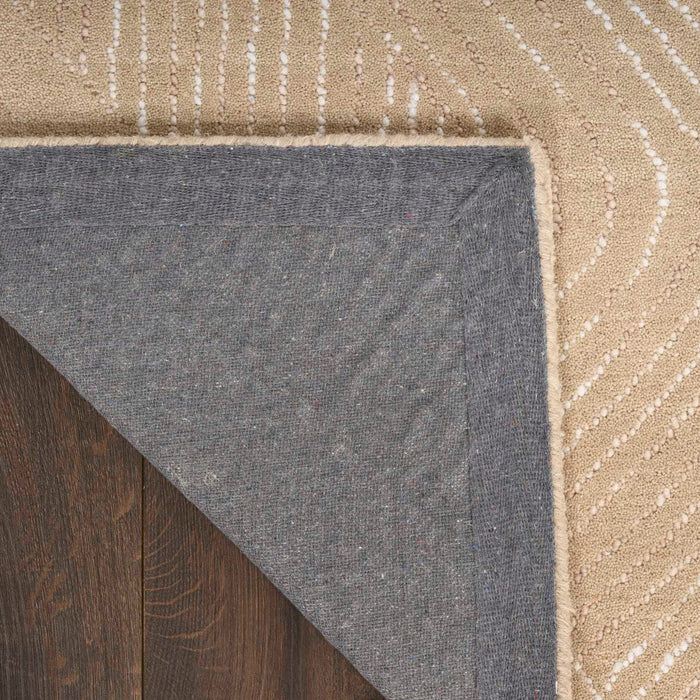 Pure Patterns Camel PRN01 Wool Contemporary Area Rug - 8 Ft Runner