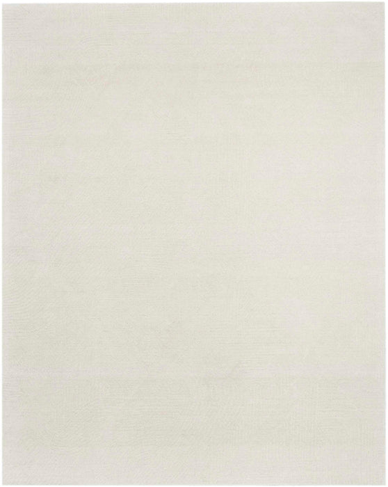 Pure Patterns Ivory PRN01 Wool Contemporary Area Rug - 5 Ft x 7 Ft