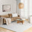 Pure Patterns Ivory PRN01 Wool Contemporary Area Rug - 5 Ft x 7 Ft