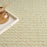 Pure Grids Light Green PGR01 Wool Contemporary Area Rug - 8 Ft x 12 Ft