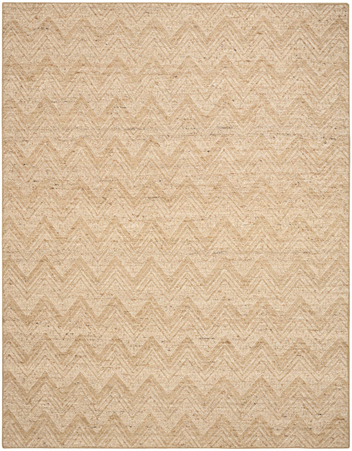 Pure Purl Beige Ivory PUU01 Wool Contemporary Area Rug - 10 Ft x 14 Ft