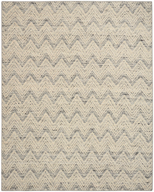Pure Purl Denim Ivory PUU01 Wool Contemporary Area Rug - 10 Ft x 14 Ft