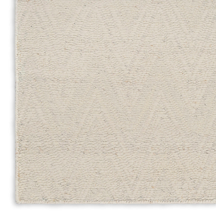 Pure Purl Ivory PUU01 Wool Contemporary Area Rug - 10 Ft x 14 Ft