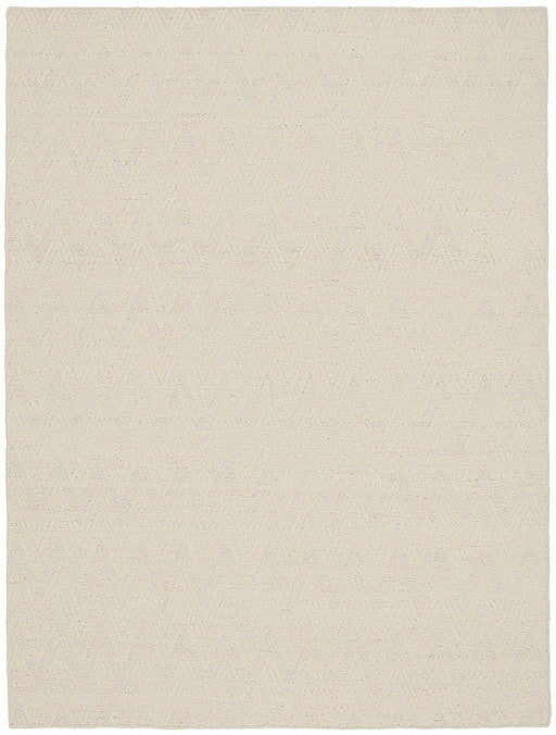 Pure Purl Ivory PUU01 Wool Contemporary Area Rug - 10 Ft x 14 Ft