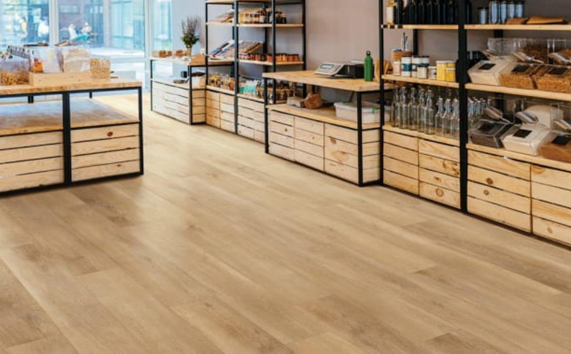 Deja New San Marcos Oak Vinyl Butternut Luxury Vinyl Plank Matte 2