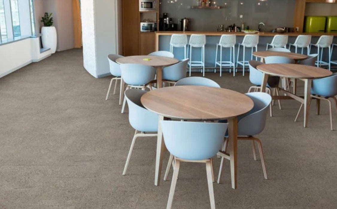 Deja New Terrazzo Vinyl Iron Frost Luxury Vinyl Tile Matte 2