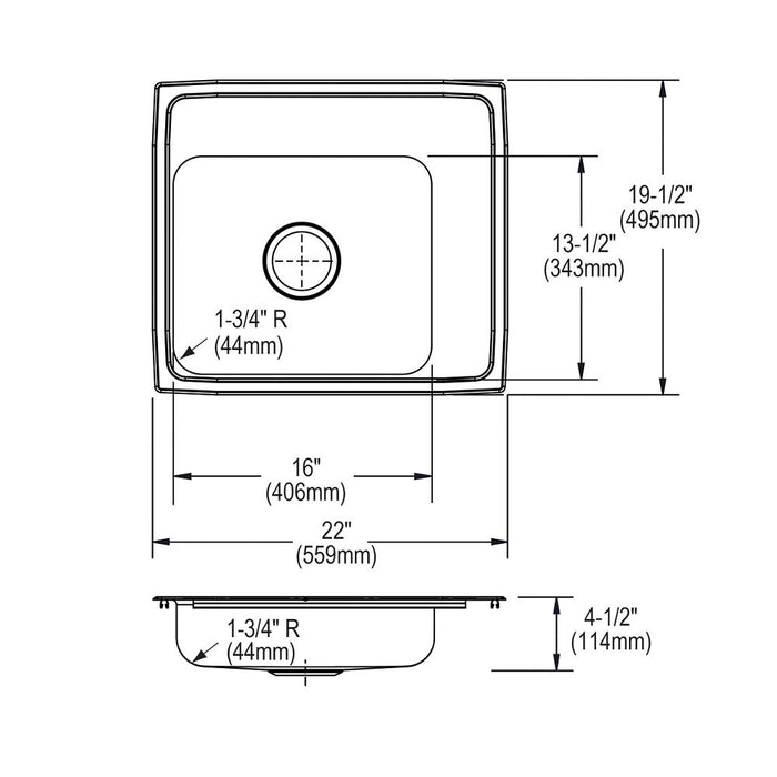 Lustertone Classic  Stainless Steel Kitchen Sink 6