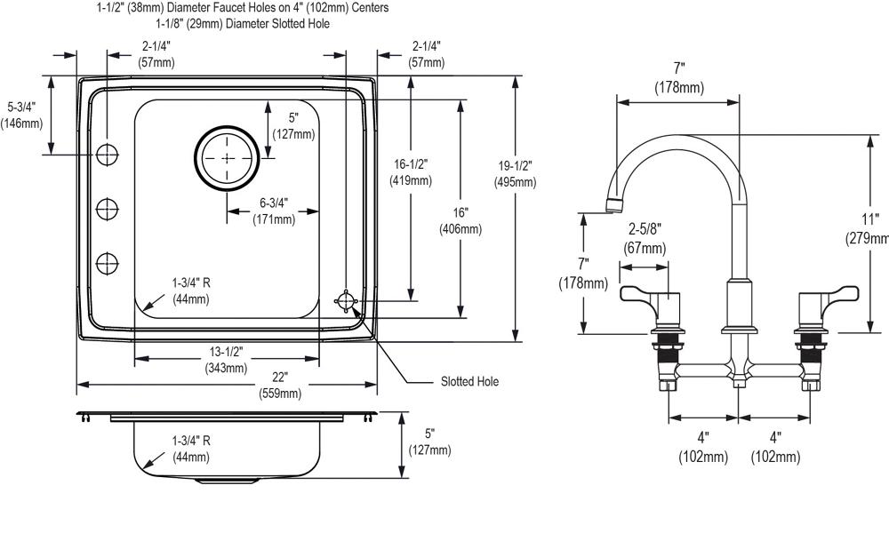 Lustertone Classic  Stainless Steel Kitchen Sink 7