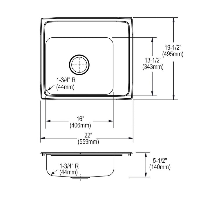 Lustertone Classic  Stainless Steel Kitchen Sink 5