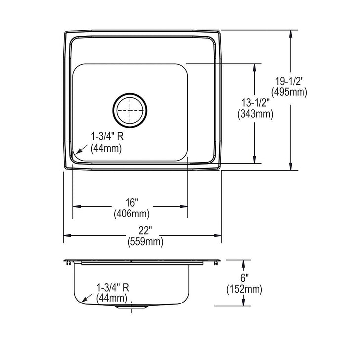 Lustertone Classic  Stainless Steel Kitchen Sink 5