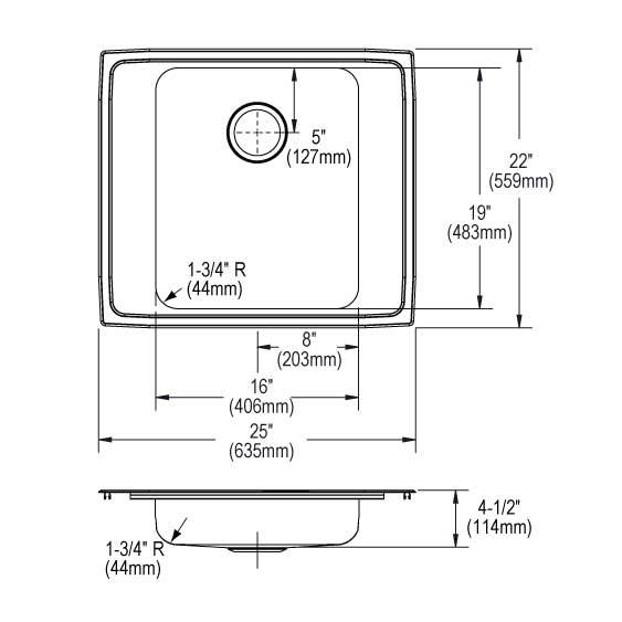 Lustertone Classic  Stainless Steel Kitchen Sink 6