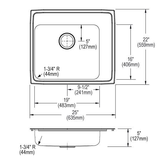 Lustertone Classic  Stainless Steel Kitchen Sink 6