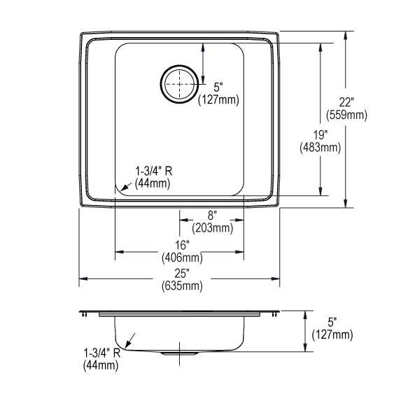 Lustertone Classic  Stainless Steel Kitchen Sink 6