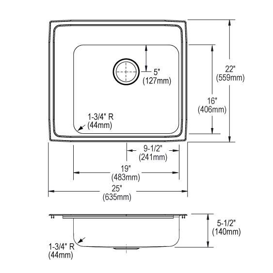 Lustertone Classic  Stainless Steel Kitchen Sink 6
