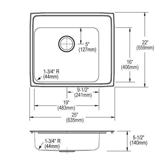 Lustertone Classic  Stainless Steel Kitchen Sink 6