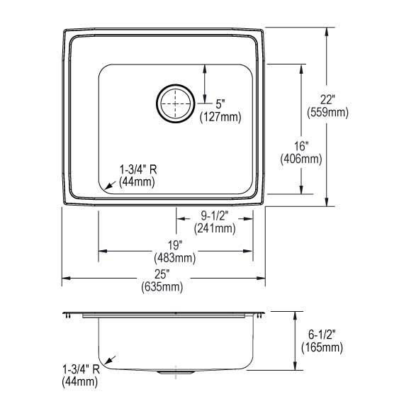 Lustertone Classic  Stainless Steel Kitchen Sink 6