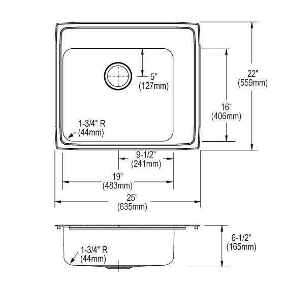 Lustertone Classic  Stainless Steel Kitchen Sink 6