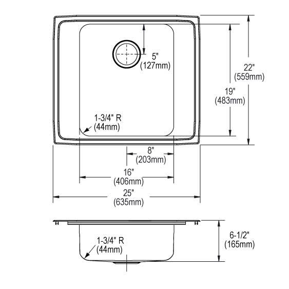 Lustertone Classic  Stainless Steel Kitchen Sink 6